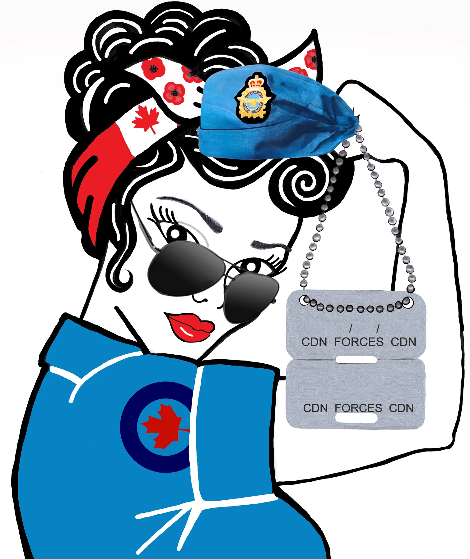 Original Air Force inspired veteran artwork